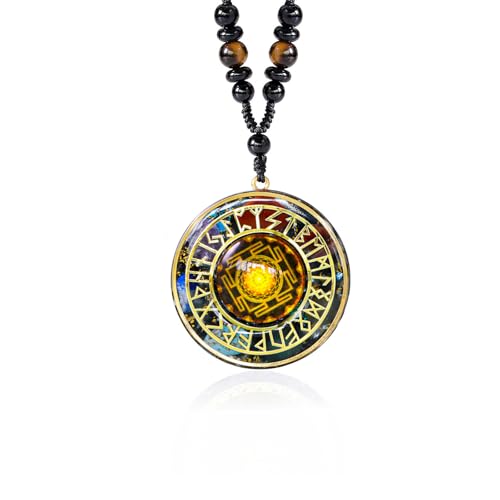 Day Day Up 7 Chakra Gemstone Reiki Energy Crystals Chakra Orgonite Pendant Necklace For Good Luck Yoga Meditation Jewelry - style: Style 2