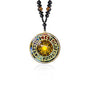 Day Day Up 7 Chakra Gemstone Reiki Energy Crystals Chakra Orgonite Pendant Necklace For Good Luck Yoga Meditation Jewelry - style: Style 2