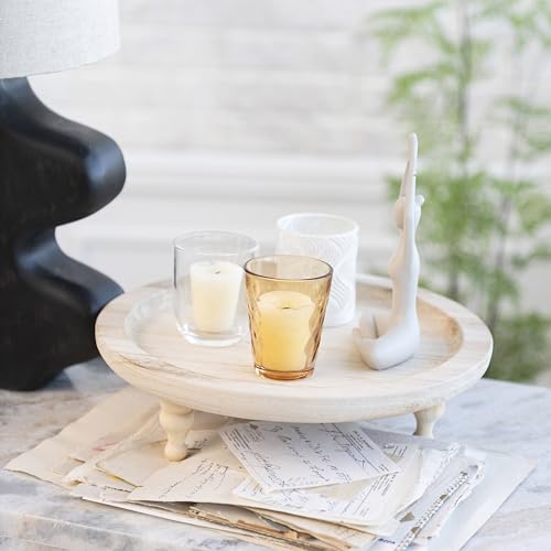 Bloomingville Yoga Figure and Glass Votive Candle Holder Set, Multicolor, Set of 7