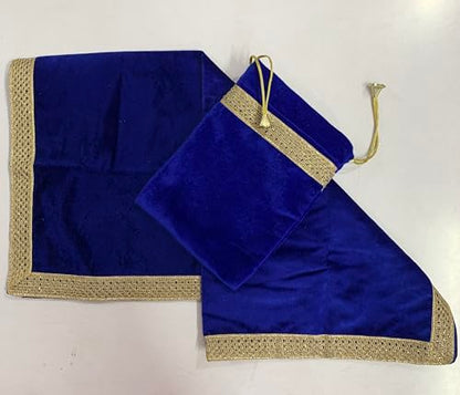 SMMS Spiritual Velvet Table Cloth Altar Tarot Spread (Blue, Medium- 61cm*61cm/ 24inch*24inch) - color: Blue, size: Medium- 61cm*61cm/ 24inch*24inch