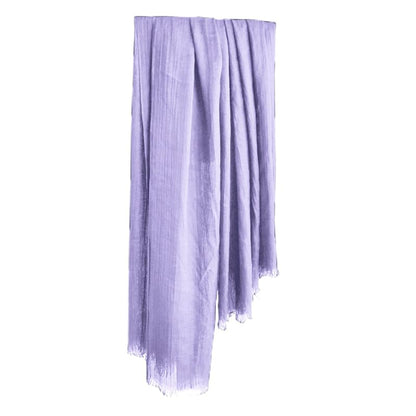 Harewom Lightweight Gauze Linen Feeling Shawl Wraps for Women Beach Summer Scarf for Evening Wedding Dresses - color: Shawl Wraps - Light Purple