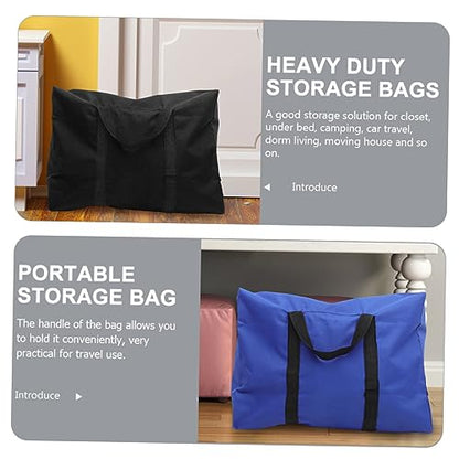 VANZACK 2Pcs Oxford Cloth Quilt Storage Bag for Moving Multi Use Luggage Organizer Durable Travel Bag for Comforters Pillows and Clothes