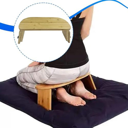 Meditation Bench Folding Prayer Bench for Teahouse Low Seat Men Women