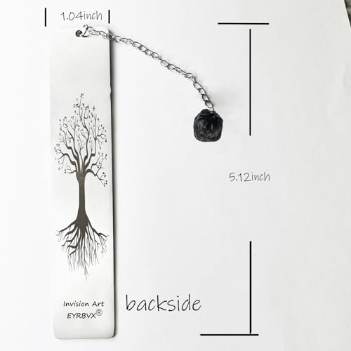 Inspirational Bookmark with Crystal Obsidian Pendant Recovery Gifts for Cancer Patients,Gift for Yourself, Sisters, Family, Best Friends. (Healthy) - color: Healthy