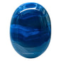 Amazing Gemstone Blue Onyx Crystals and Healing Stones - Large Palm Stone Crystals Piedra - Crystal for Good Luck, Balanced Positive Energy, Meditation - Unique Stocking Stuffers Gifts for Women, Men - color: Blue Onyx