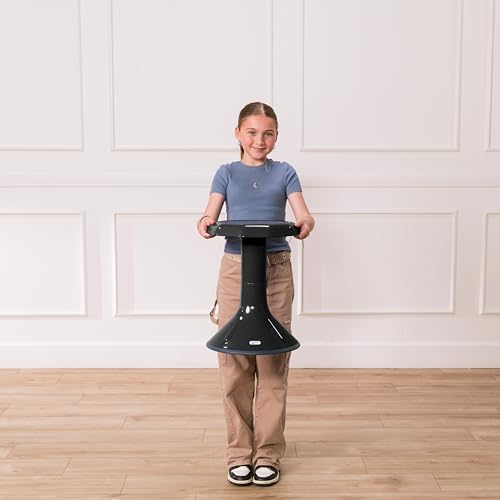 ECR4Kids ACE Active Core Engagement Wobble Stool, 18-Inch Seat Height, Flexible Seating, Black - color: Black
