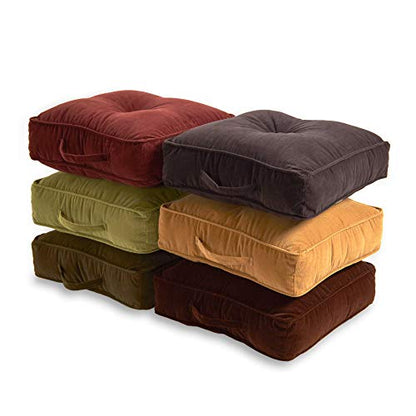 South Pine Porch Oakford 21-inch Square Floor Pillow, Charcoal - color: Charcoal