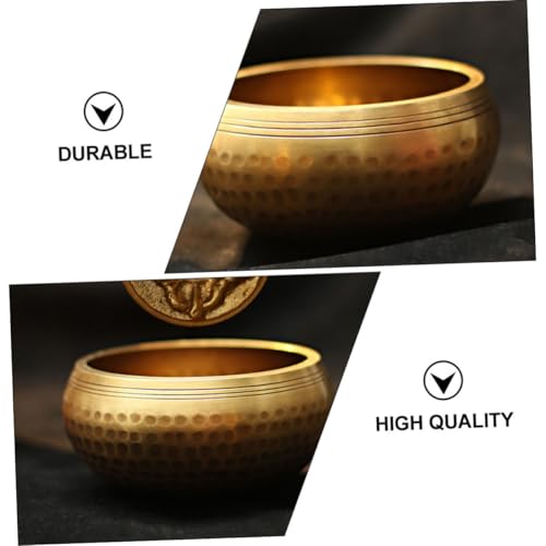 Beaupretty Tibetan Singing Bowl Set Meditation Sound Bowl with Striker and Cushion for Healing Yoga Mindfulness Relaxation Spiritual Gifts for Meditation Lovers