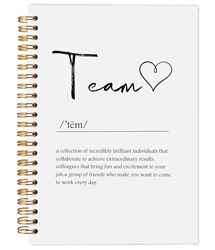 Team Definition Notebook Journal for Work, Team Gifts for Employees, Employee Staff Appreciation Gifts, Team Appreciation Gifts, Office Gifts for Coworkers, Spiral Notebook 5.5x8.3 Inches - color: 13-explanation-notebook
