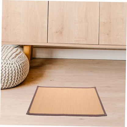 VOSAREA Woven Meditation Cushion Tatami Floor Mat for Cooling Comfortable Sitting Natural Sturdy Design for Yoga and Relaxation