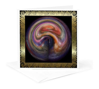 3dRose Meditation 12 Greeting Cards with envelopes