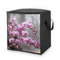 Clothes Storage Bag Personalized Durable Foldable Large Toy Storage Bags with Zipper Moving Bags Luggage Organizer Pink Orchid Printed Bags
