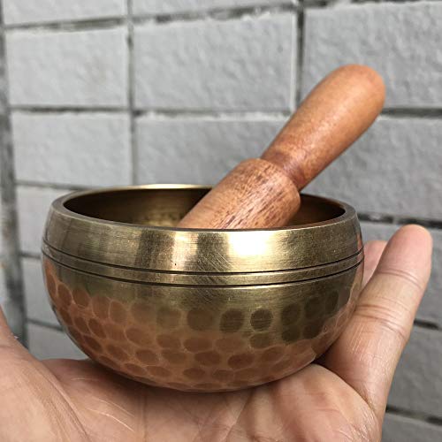 Himalayan Hand Hammered Chakra Meditation Bowl Brass Buddhist Yoga Singing Bowl，One Color 12 - size: 12