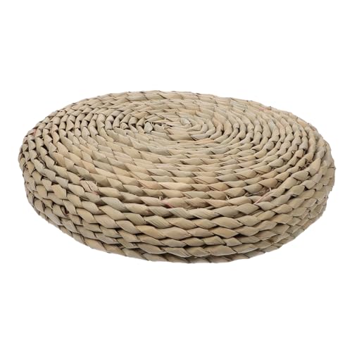 ABOOFAN 1Pc Round Woven Meditation Mat Cotton Filled Cushion for Yoga Home Decor and Photo Background Soft and Comfortable Tatami Style Seat Mat