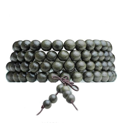 Zen Dear Unisex Burried Ebony Prayer Beads Buddha Buddhist Prayer Beads Meditation Mala Necklace Bracelet - style: 08mm 108 Beads
