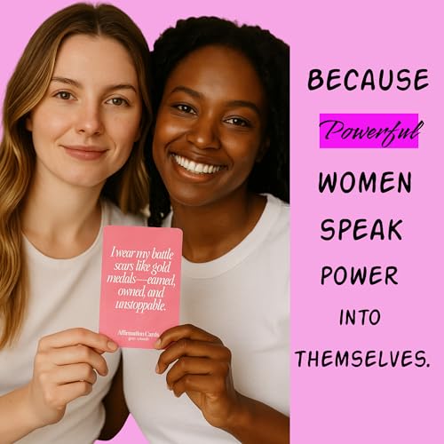 Badass Affirmation Cards for Women - Unique Birthday Gifts for Women - Daily Self Love & Confidence Cards - Empowering, Self Care, Motivation Deck (55 Cards, 400gsm, Not Scratch Off) - style: Badass (Best Seller)