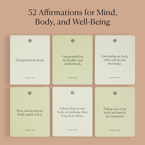 Intelligent Change Mindful Affirmation Cards for Health and Wellbeing