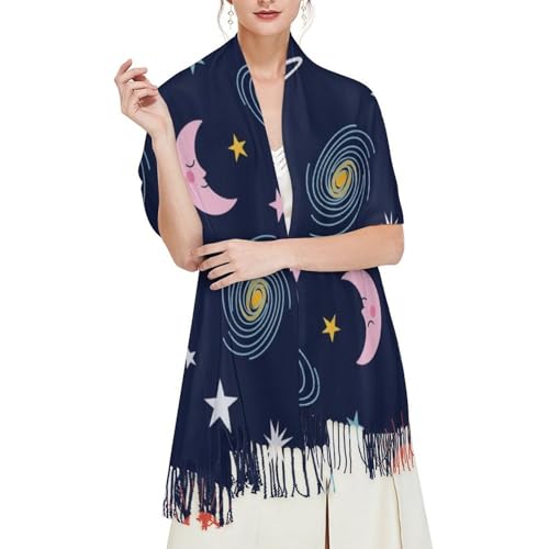 Autumn Winter Pashmina Shawls Wraps Scarf for Woman Girl - color: Picture (610)