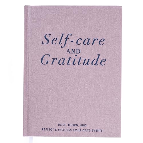 Graphique Self-Care Journal - Gratitude - 256 Pages - Weekly Quote & Daily Fill in Interiors - Hardbound Fabric Cover - Ribbon Marker (6" x 8") - color: Gratitude