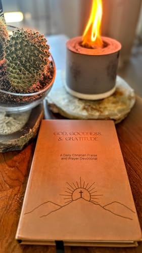Gratitude Gifted Christian Prayer Journal - Light Brown with 5-Minute Guided Gratitude Journal - Sage for Men & Women