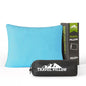 Small Shredded Memory Foam Pillow, Camping Pillow Travel Pillow - Compressible Medium Firm, Breathable Cover, Ideal Backpacking Hiking, Airplane and Car (Sky Blue, S) - color: Sky Blue, size: S-16 X 12 Inch