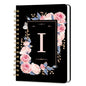 Lined Spiral Journal Notebook, A5 College Ruled Spiral Notebook for Women, Hardcover with Elegant Design for Work and Note-Taking, 5.5 * 8.25 inch, 160 Pages, Letter I - color: I
