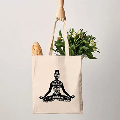 G2TUP Yoga Cosmetic Bag - meditation & Zen Inspired Gift for Yoga Lovers