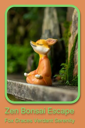 Zen Fox Figurine, Meditating Fox Buddha Statue for Home Decor, Living Room, Yoga & Meditation Accent, Shelf, Table, Desk Decor, Outdoor Garden Decor, Gifts for Women