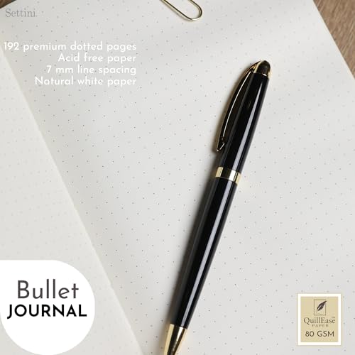 Dotted Journal, Ideal for Bullet Journaling - A5 Vegan Leather Notebook, 192 Archival-Quality Pages, QuillEase Bleed-Free Paper, Inner Pocket & Bookmark - Dragonfly Gifts for Women, Black Dragonfly - color: Black Dragonfly