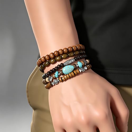 Gothic Bracelet Adjustable Punk Braided Leather Multilayer Grunge Set Bracelets Emo Metal Cuff Wrap Bangles Meaningful Gift - color: J-BZ-62