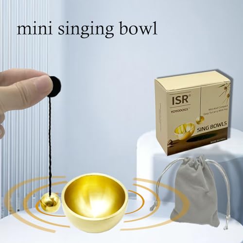 Mini Singing Bowls Set,Portable Sound Bowl Brass Handcrafted For Yoga,Meditation And Mindfulness,Chakra Healing Relaxation Gifts For Men,Women - color: singsing bowl-A