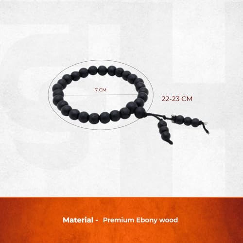 Divine Hindu Authentic Karungali Malai Bracelet for Men & Women | Premium Ebony Wood Spiritual Bracelet | Handcrafted Meditation