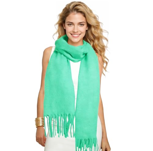 Winter Soft Long Scarf, Pashmina Shawls and Wraps, Warm Large Scarves for Men Women Evening Dress Wedding - color: Sky Blue