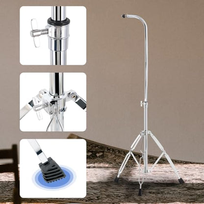 EASTROCK 36 Note Chimes Musical Instruments Percussion Instrument Single-row Chime Bar Chimes Percussion Height-Adjustable Stand Blue - color: 36note Blue