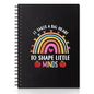 It Takes A Big Heart Hardcover 160 Pages Spiral Notebooks 6x8 Inches for Writing and Drawing, Funny Rainbow Black Journal Or Diary Gift For Teacher, Childminder and Teaching Assistant