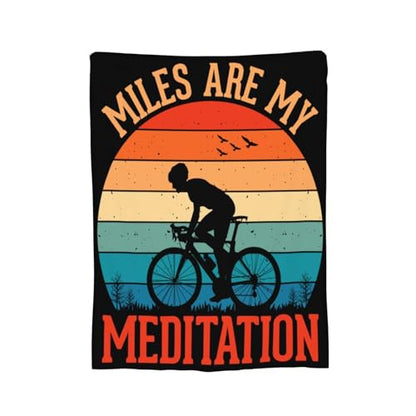 Miles are My Meditation Throw Blanket for Men Women Couch Bed Sofa Throw Blanket 40"x30" Blankets - size: 40"x30"