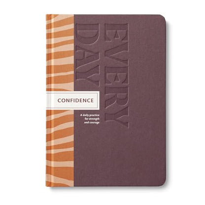 Compendium – Confidence Every Day Guided Journal: A Daily Practice for Strength and Courage – A 5-Minute a Day Personal Growth Notebook – An Inspiring Daily Journal for Forming New Habits - color: Confidence Plum