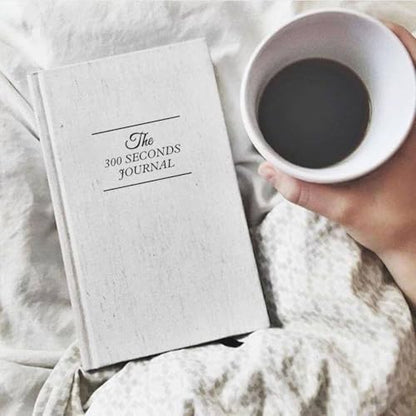 Gratitude Journal – 5 Minute Guided Daily Journal with Prompts for Mindfulness, Self Care & Positive Thinking, 300 Seconds Daily Reflection, Original Linen Cover Available All Year Round - color: Original Linen