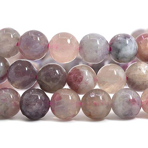 Justinstones Gem Semi Precious Gemstone 8mm Round Beads Stretch Bracelet 7 Inch Unisex - color: Pink Tourmaline