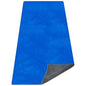 Yoga Mat Towel, Extra Thick (600GSM) Soft Hot Yoga Towel, Non-Slip and Sweat Absorbent for Hot Yoga, Bikram, Pilates, and Fitness, 72" x 27.5", Dual-Color, Grey/Blue - color: Dark Blue