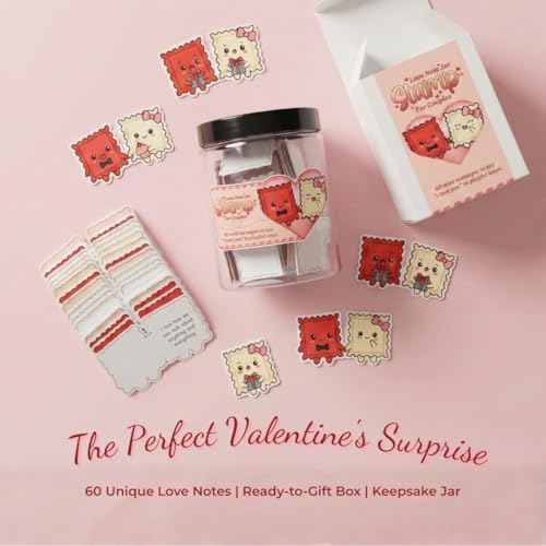 Bible Verse Jar, Mothers Day Gifts For Mom, Birthday Gifts For Women (Love Notes Stamp) - style: Love Notes Stamp