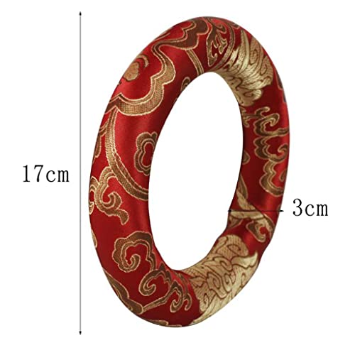 7 Inch Tibetan Meditation Cushion for Home Use, Red