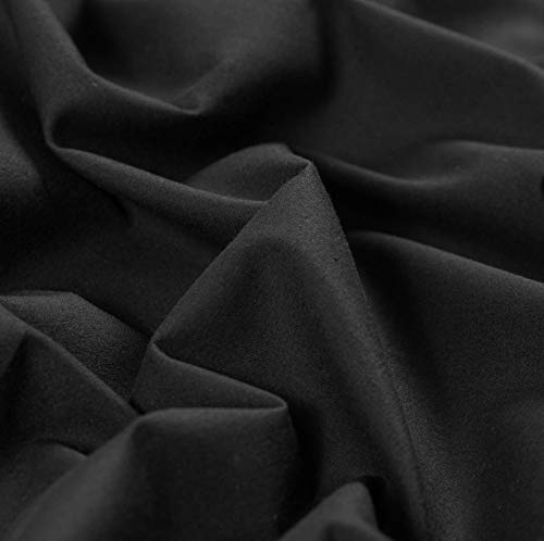 AK TRADING CO. Muslin Fabric/Textile - Draping Fabric - Black 10 Yards Medium Weight - 100% Cotton (60in. Wide) - color: Black, size: 10 Yards