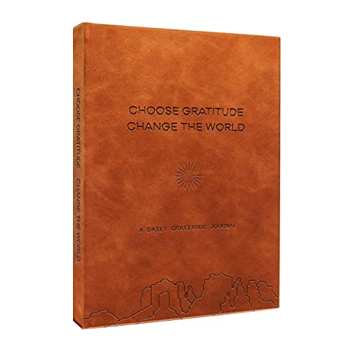 Gratitude Gifted Family Conversation Card Game with Brown 5-Minute Guided Gratitude Journal for Men & Women