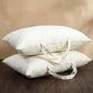 2 Pack 100% Cotton 20"x 30" Canvas Travel Pillow Storage Bag with Handles for Home Travel Beddings Comforters Blankets Saree Linens Organizer Thick Soft Breathable Closet Organizer Bag