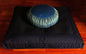 Meditation Cushion Buckwheat Zafu Pillow & Zabuton Set -Teal Black - color: Teal Black