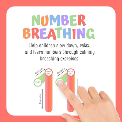 Breathing Exercise Cards for Kids — 20 Finger-Tracing Cards for Anxiety, Meltdowns & Sleep | Calm Down Corner Tool for Classroom, Therapy & Home | Screen-Free - style: Number Breathing