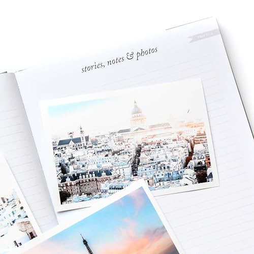 DUNCAN & STONE PAPER CO. Travel Journals - Elegant Journaling Notebook To Record All Your Travel Adventures Up To 15 Trips (Rose,110 Page) - color: Rose