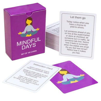 Workplace Mindfulness & Team Building Cards Mindful Work Bundle (2 Deck Set for Team Meetings, Reflection & Workplace Wellbeing)