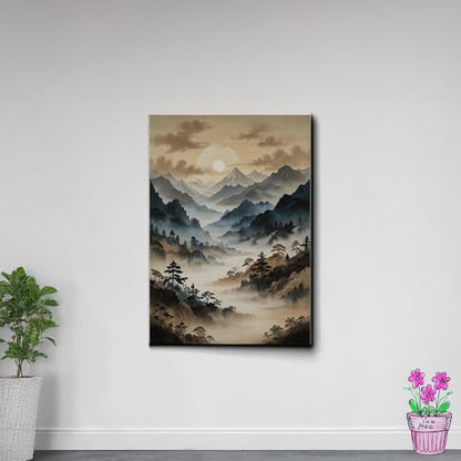 Japanese Wall Art, Minimalist Wall Art, Neutral Abstract Art, Modern Minimalist, Zen Wall Art, Zen Printed Wall Art, Japanese Art Print, Decor Canvas, Arts